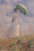 Claude Monet Study of a Figure Outdoors oil painting reproduction